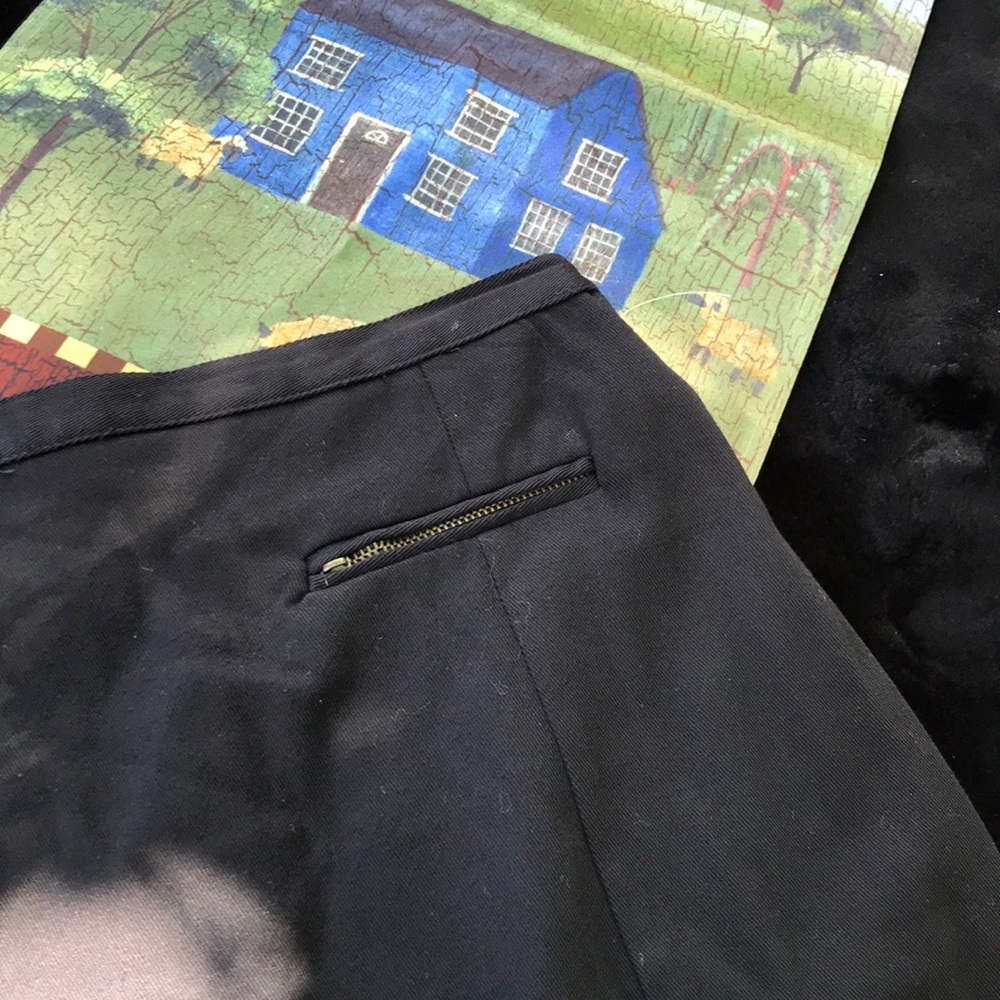 Bushwacker USA Black Short A-Line Skirt Zipper Pockets 29” Waist